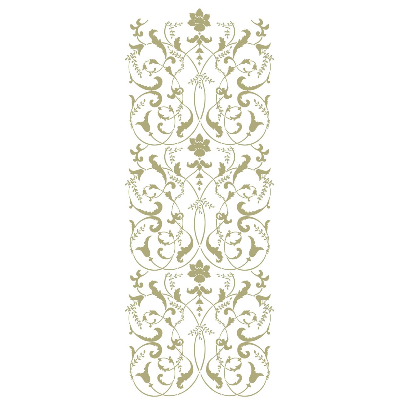 Three Repeat Scroll Panel Wall Stencil | 3335B by Designer Stencils |